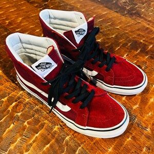 Vans Burgundy Suede High-Tops